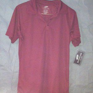 New Ladies maroon polo style shirt
